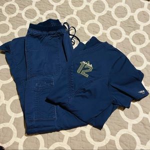 Seattle Seahawks Scrub top & pant set